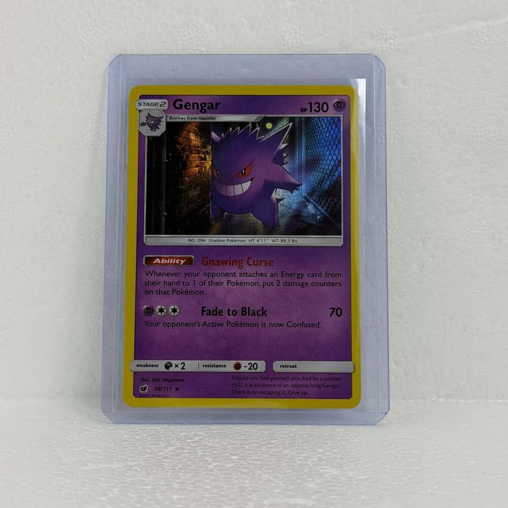 Pokémon Gengar 38/111 Sun & Moon Crimson Invasion Holo Rare Reverse Holo